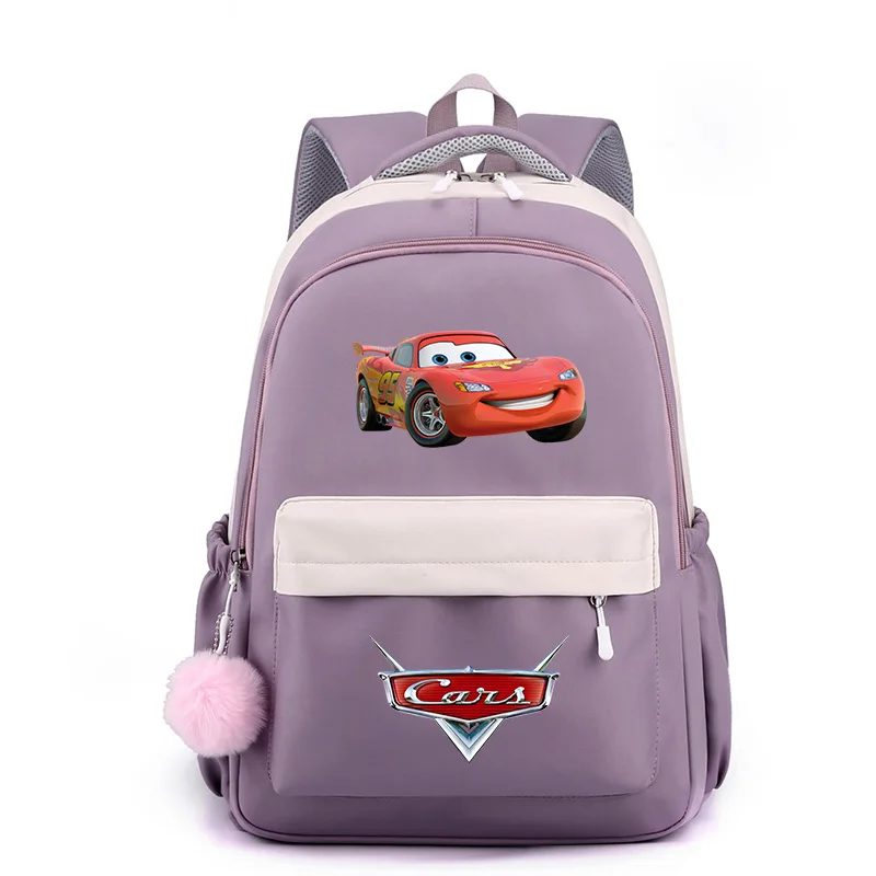 Disney Pixar Cars Rains McQueen Cars pour enfants et adolescents, sac à dos haute capacité, sac à dos étudiant, sac à dos de voyage, mode