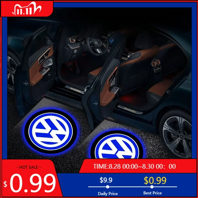 

Колпаки ступиц, 2 шт./компл., дверь автомобиля, приветственные огни, лампа проектора, автоаксессуары для Volkswagen Lavida POLO Tiguan Passat Golf Scirocco