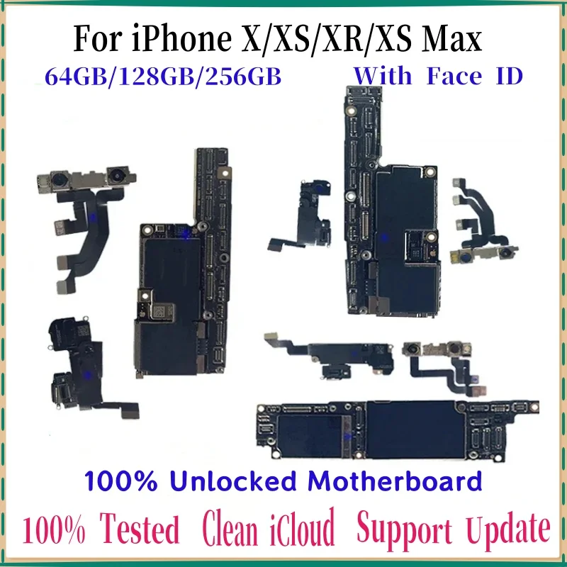 

Бесплатная материнская плата iCloud для iphone X XS XS MAX XR с разблокированной логической платой Face ID, чистое обновление поддержки, полная замена чипов