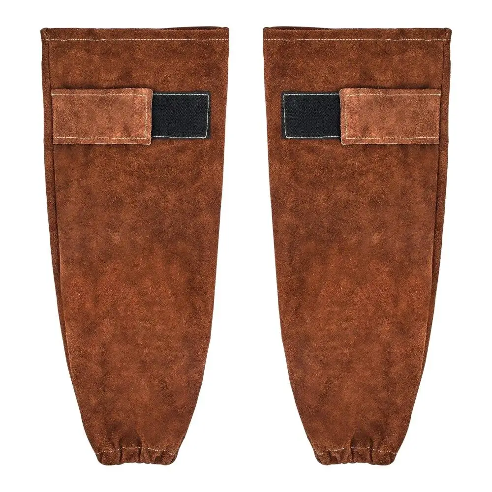 

Heavy Duty Cowhide Leather Welding Sleeves Flame Resistant Protective Work Gear Safety Arm