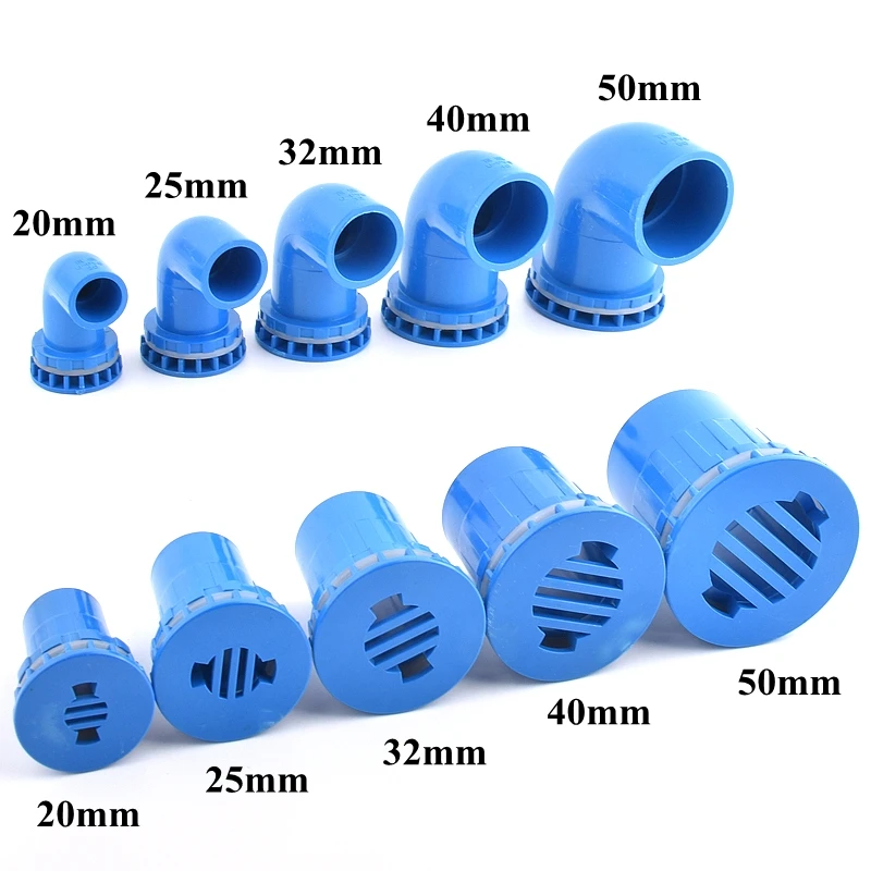 1Pcs 20~50mm Thicken PVC Aquarium Butt Fish Tank Pipe Drainage Connector Garden Home Hydroponic Drain Adapter Inlet Outlet Joint