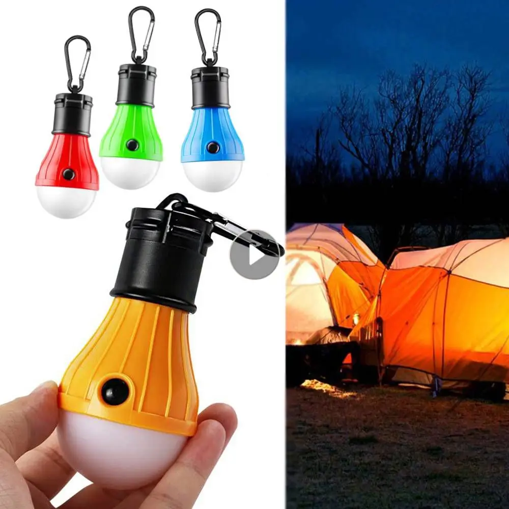 Portable LED Camping Lantern Battery Operated Tent Lamp Waterproof Emergency Lantern Light Bulb Light For Hiking Fishing Outdoor