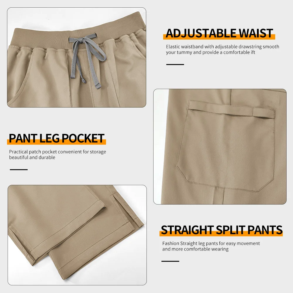 Tandheelkundige Ziekenhuis Handwasjas met korte mouwen Elastische Operatiekamer Scrubs Uniformen Vrouwen V-hals Anesthesist Medische Uniformen