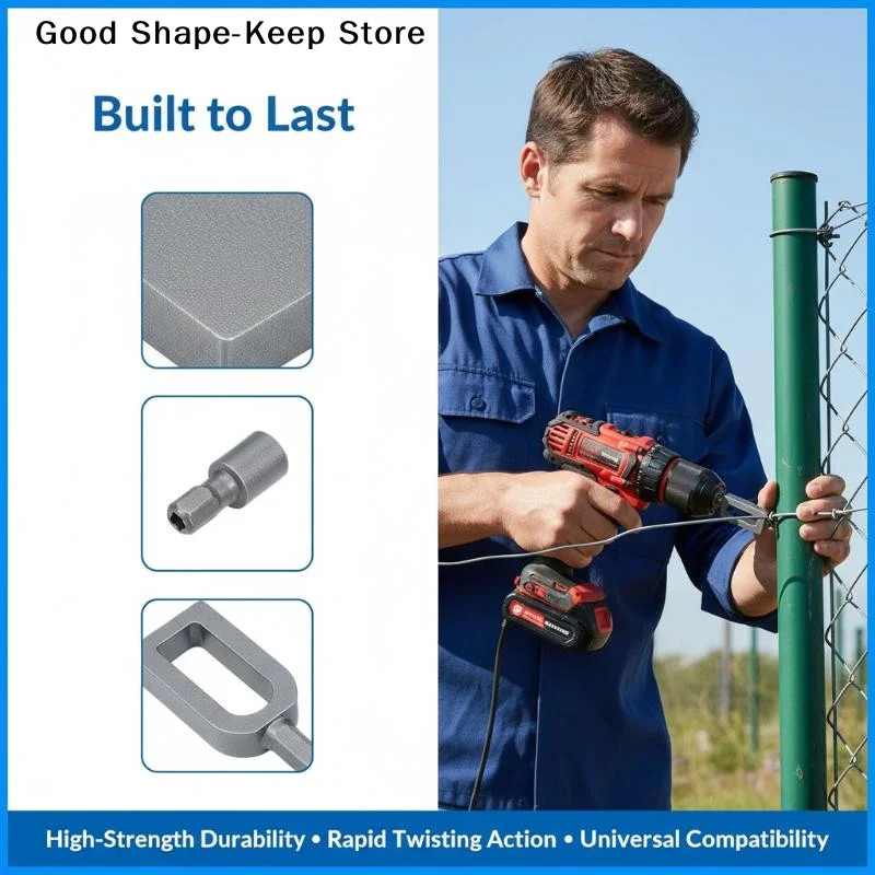 daily1PC Large Diameter Multi-Functional Standard Hexagonal Shank Compact Size Iron Wire Knotting Connector Wire Twisting Tool