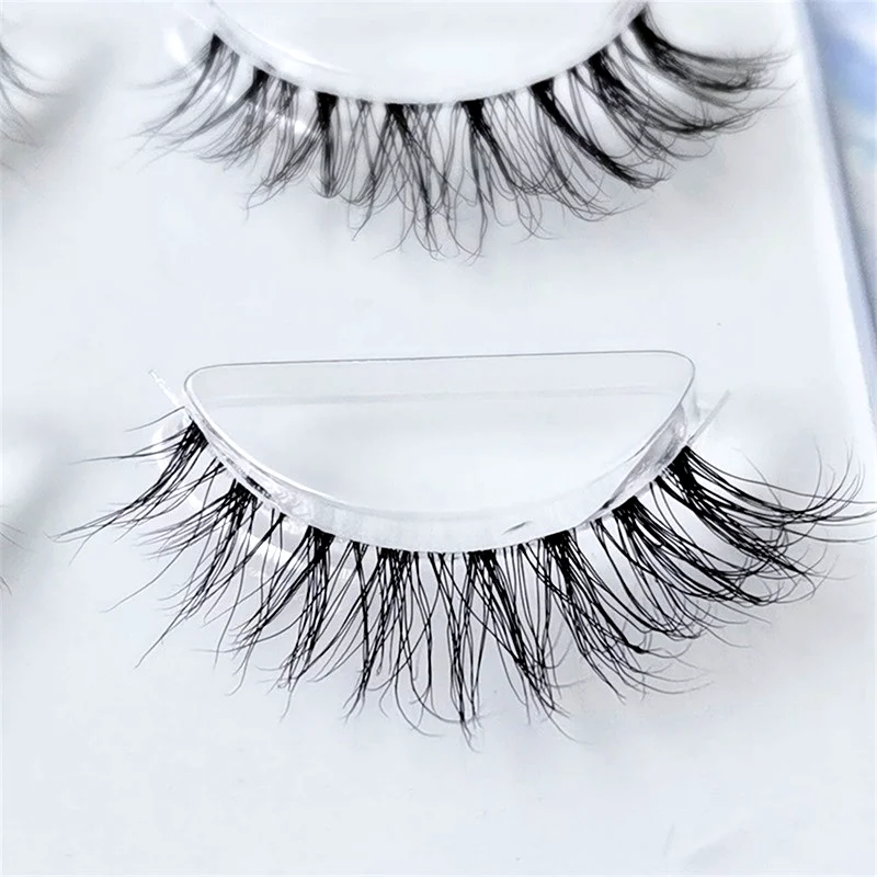 NEW Wholesale Mink Eyelashes 3pair lashes invisible band mink lashes reusable false eyelashes Makeup in Bulk