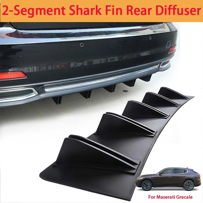 For Maserati Grecale Shark Fin Rear Diffuser Split Chassis Spoiler Auto Aerodynamic Parts Aerodynamic Modification