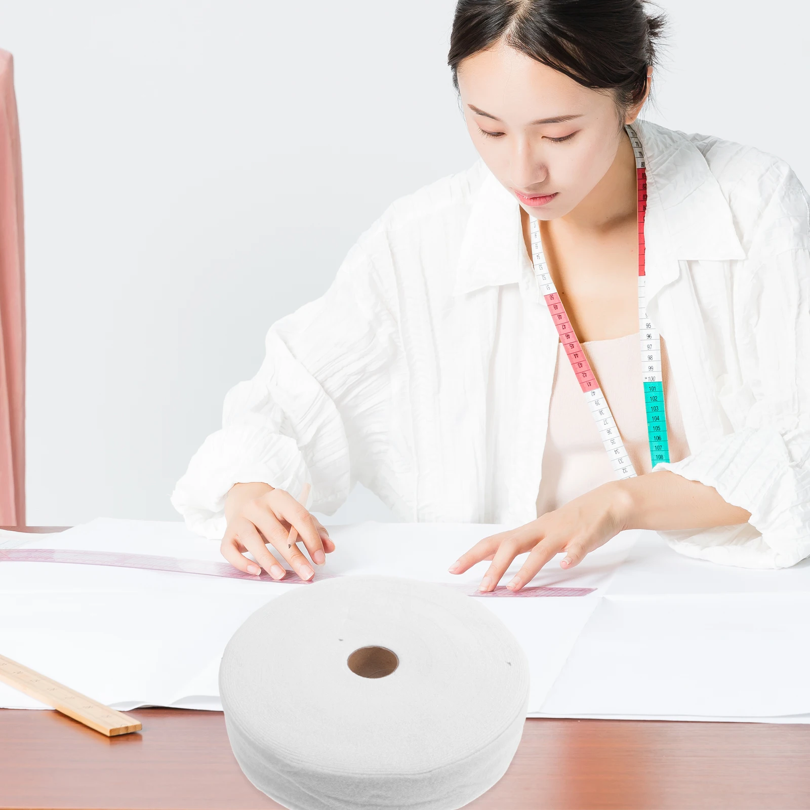 

Wool Cotton Roll Batting Strips for Quilting Rugs Needle Punched Cushion Tape Needle-punched Non-woven Fabric Crafts