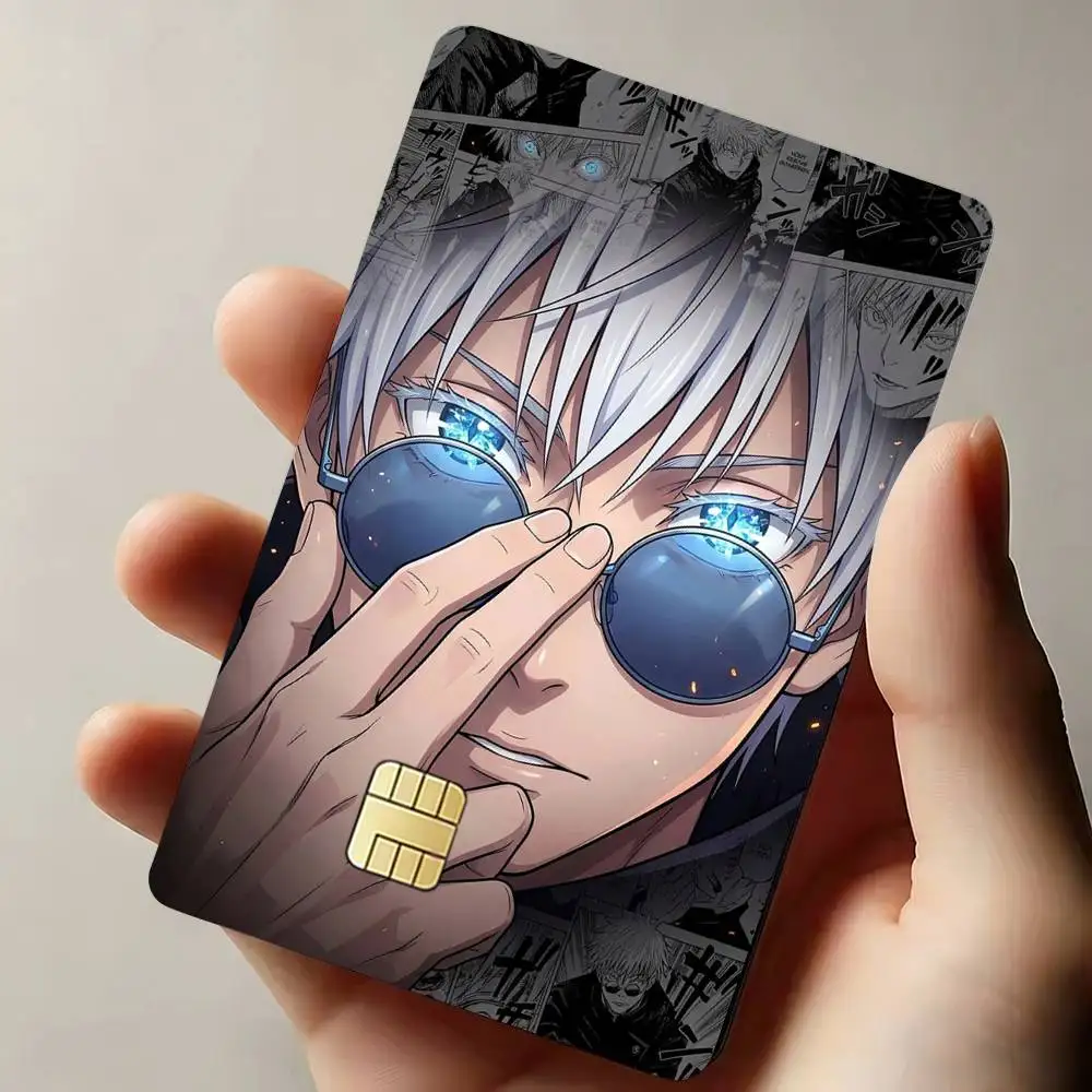 S-Satoru G-Gojo J-Jujutsu K-Kaisen Decorative Waterproof Film Skin Cover Credit Card Stickers Debit Front Bank Bus Pass