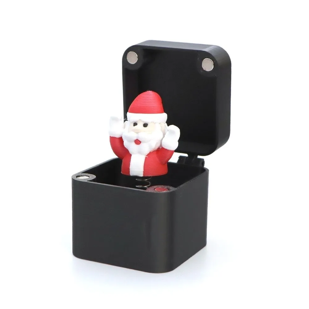 

Cute Santa Claus Snowman Christmas Prank Box Quirky Joke Plastic Gift Boxes Annoying Present Funny Desk Decoration