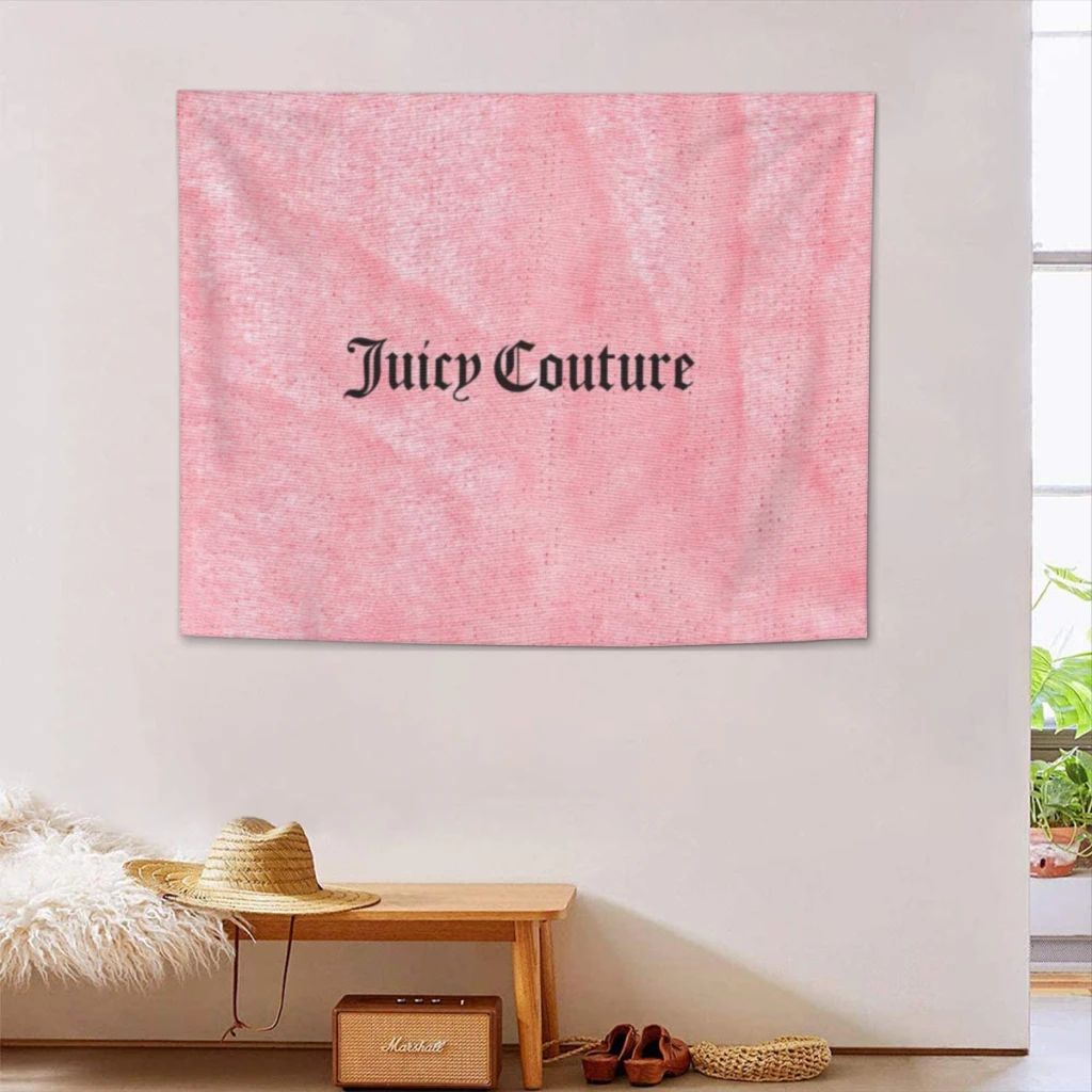 Hot-Sale-Like-Juicy-Couture-Style Tapestry Home Decoration Aesthetics Large Fabric Wall Hanging Carpet Dorm Backdrop