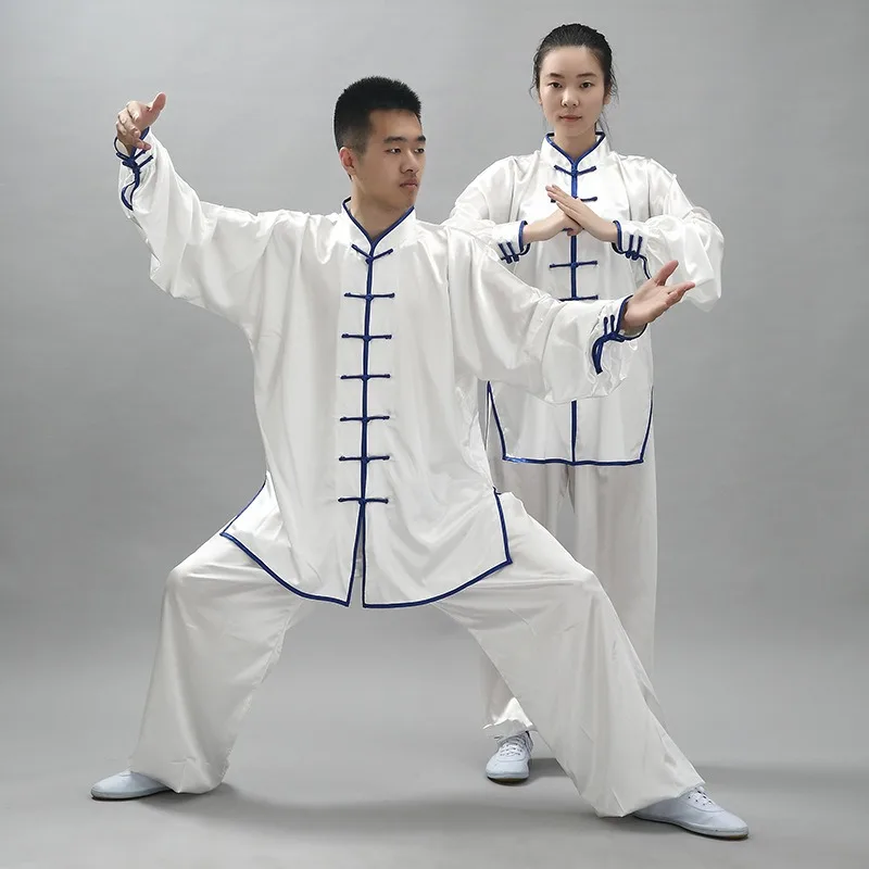 Outdoor Tai Chi Elastic South Korean Silk Tai Chi Suit Kung Fu Suit Wushu Suit Practice for Men and Women tai chi uniform