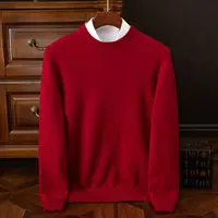 2025 Cashmere Sweater O-neck Pullovers Men's Loose Oversized M-3XL Knitted Bottom Shirt Autumn Winter New Korean Casual Men Top - Image 6