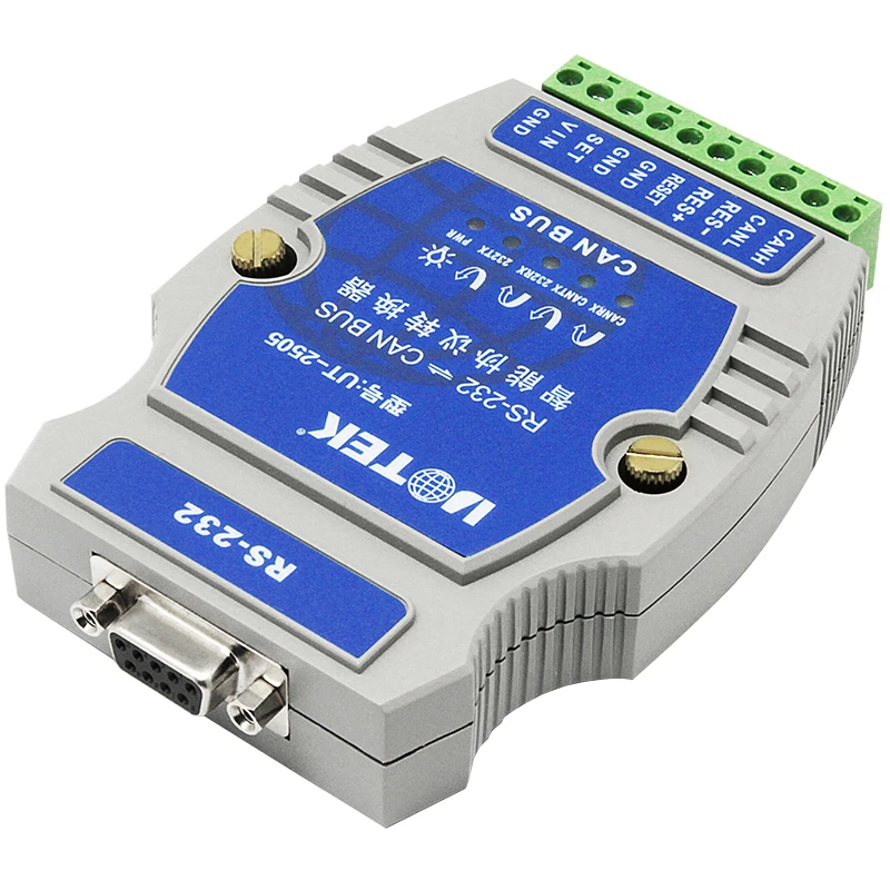 Convertidor RS232 a CAN BUS Serial a CAN BUS Convertidor carril Din UOTEK UT-2505B RTS