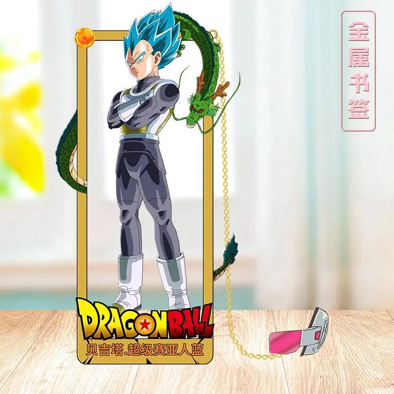 Neues Dragon Ball Son Goku Lesezeichen: Hochwertiges Cartoon-Charakter-Design, Kreatives Hohles Metall-Schreibwaren-Anhänger für Studenten – Detail 6