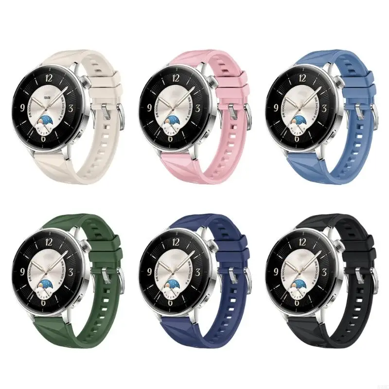 

Sweat Resistant Silicone Watch Straps Easy Snap On Watchband Enjoy Comfort for Watch Mini Smartwatch Repair 896C