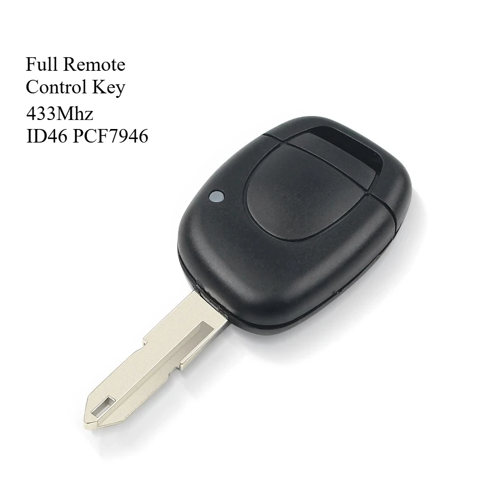KEYYOU 433MHZ ID46 Remote Car Key For Renault Clio II Master Twingo Kangoo 1 2 3 Simbol Scenic Laguna Espace Trafic VAC102/NE73