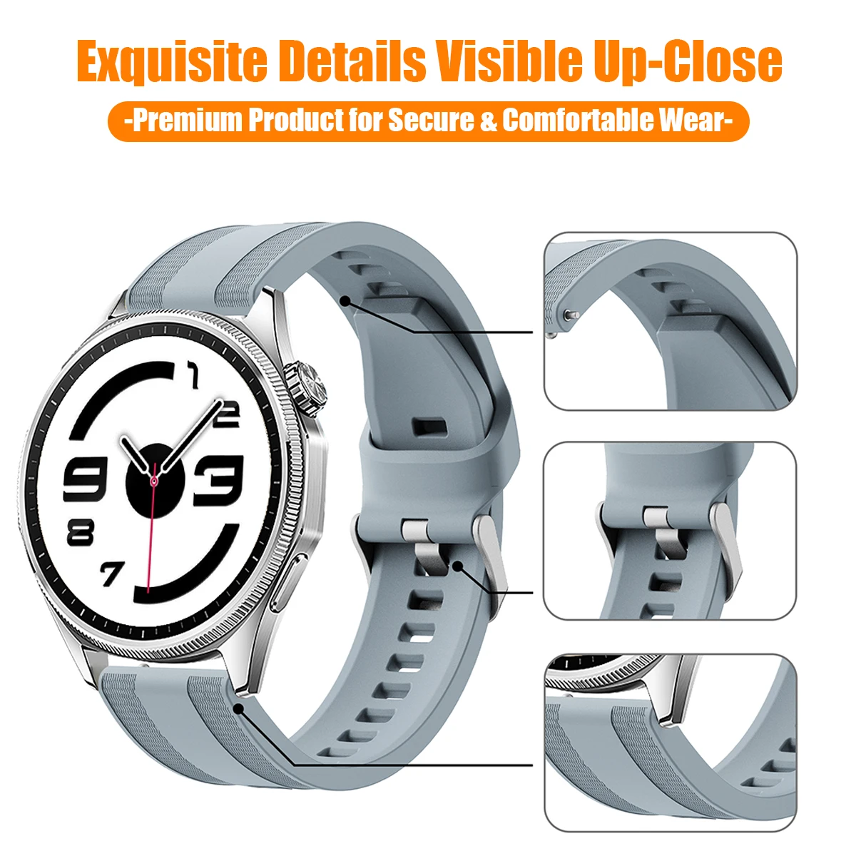 22mm Silicone Band for Huawei - Watch S review and price