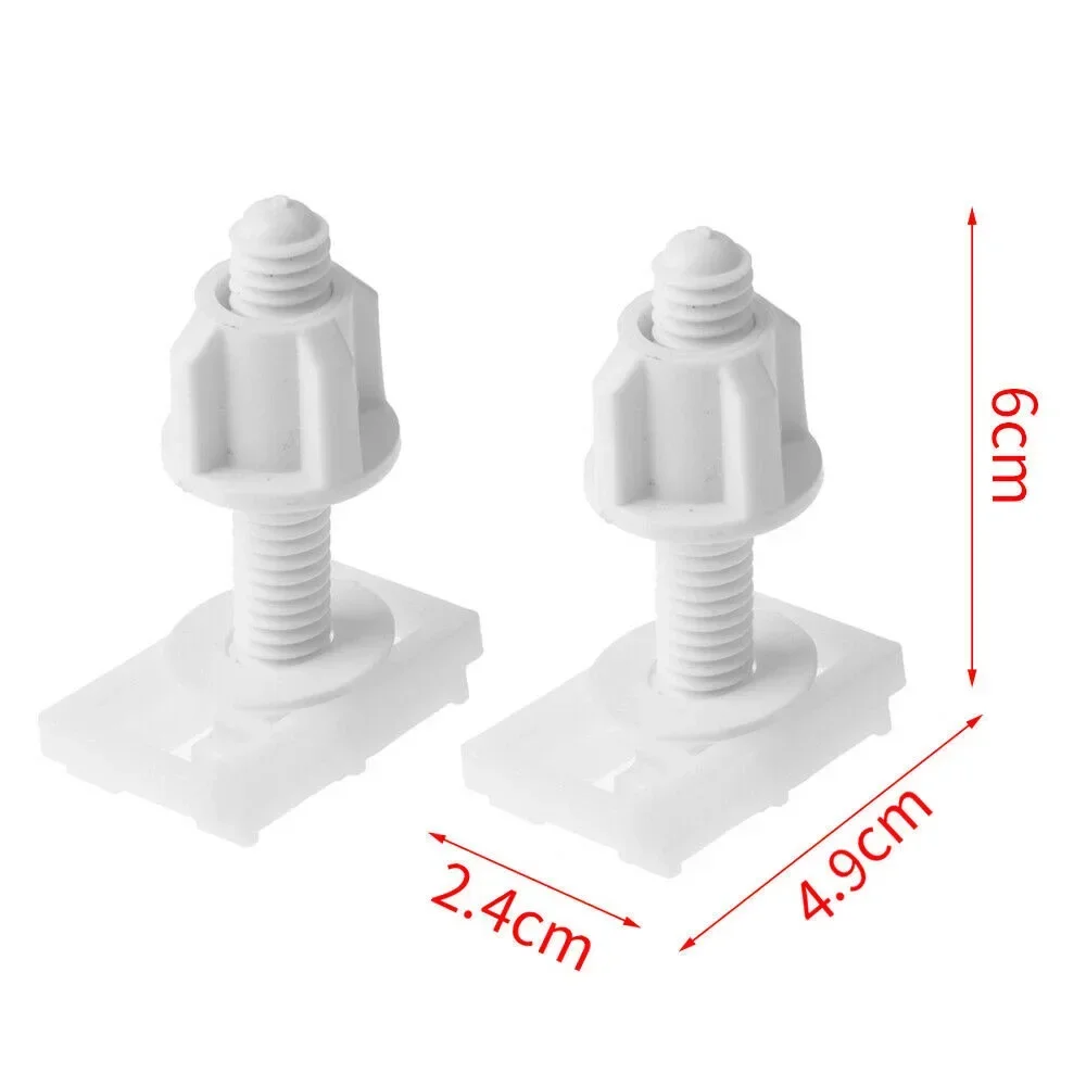 2pcs Toilet Seat Hinge Bolts Screw Fixing Fitting Kit Bathroom Toilet Seat Repair Screws Accessories Tools