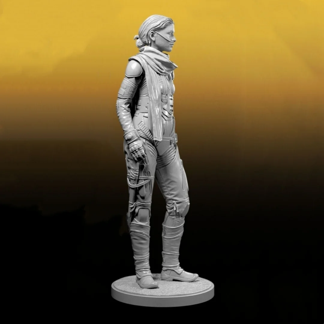 

1/24 Scale Resin Figure Scarf woman warrior Assemble Model Kit Unassembled and Unpainted 3D printing DIY toy