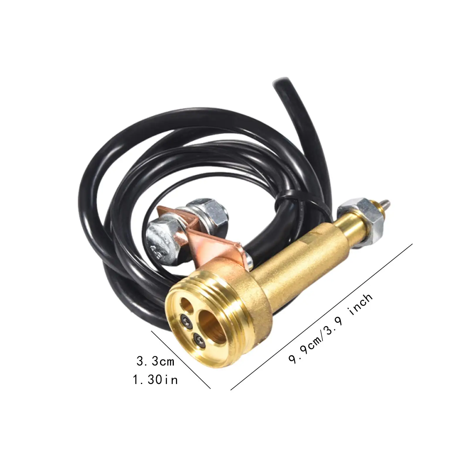 Copper Welding Panel Adapter Euro Central Connector Sleeve High Accuracy for MIG Torch Conversion Kit Wearproof