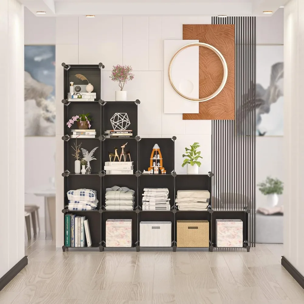

Best - 16 Cubby Storage Organizer,Closet Clothes Storage Organizer,Cube Shelves Closet Organizers and Storage Shelves
