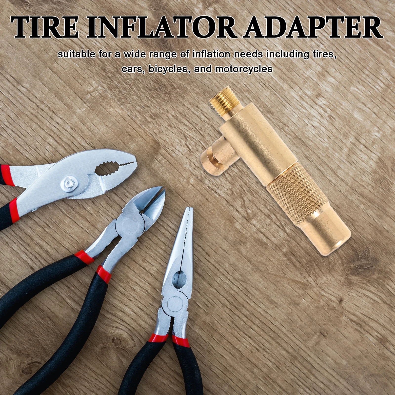 

Heavy Duty Tire Air Chuck Inflator Replacement Hose Adapter Quick Connect For Car Motorcycle Durable Stainless