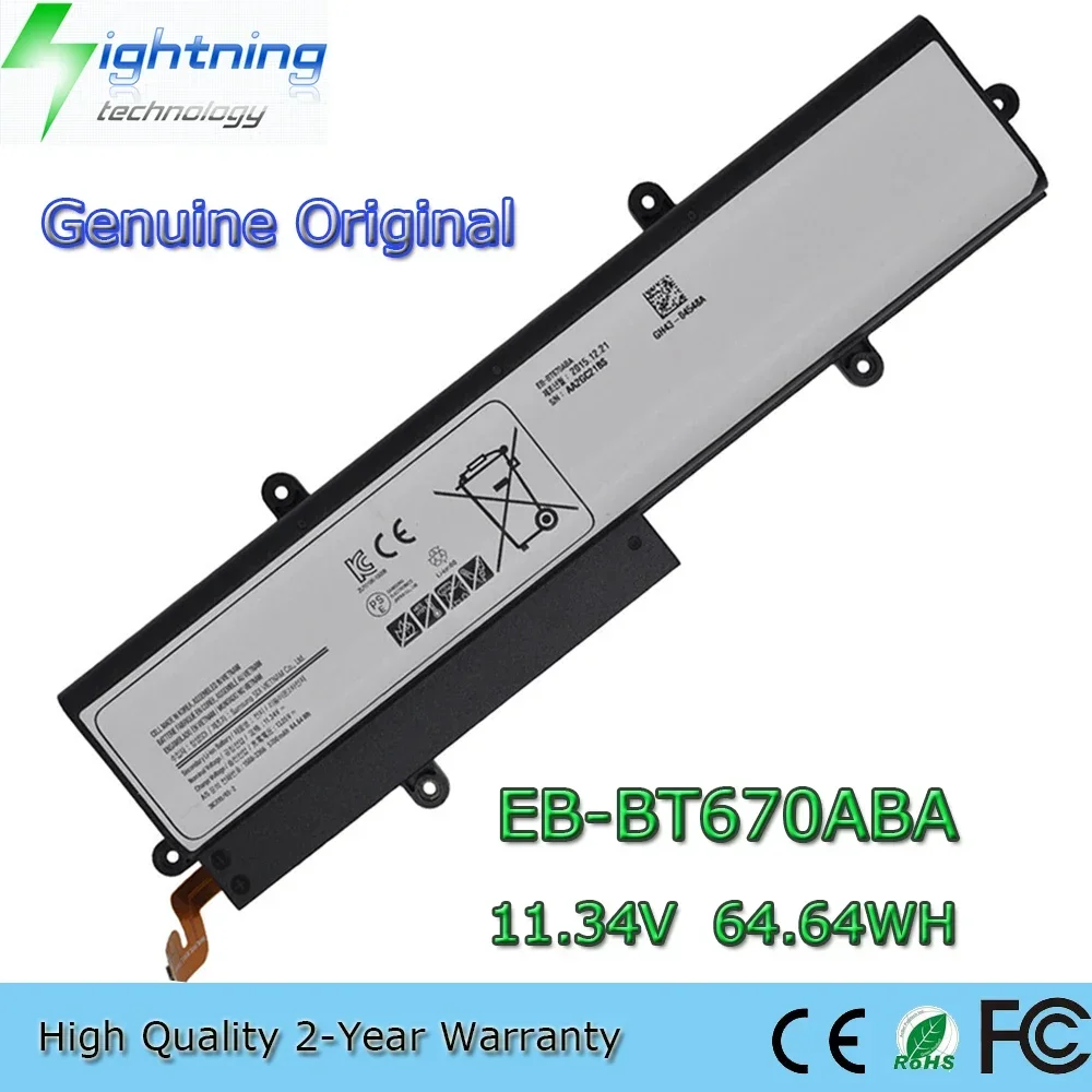 

Новый оригинальный аккумулятор для ноутбука EB-BT670ABA 11,34 В 64,64 Втч для Samsung Galaxy 18,4 дюйма SM-T670 AA2GB07B AA1G907KS и т. д.