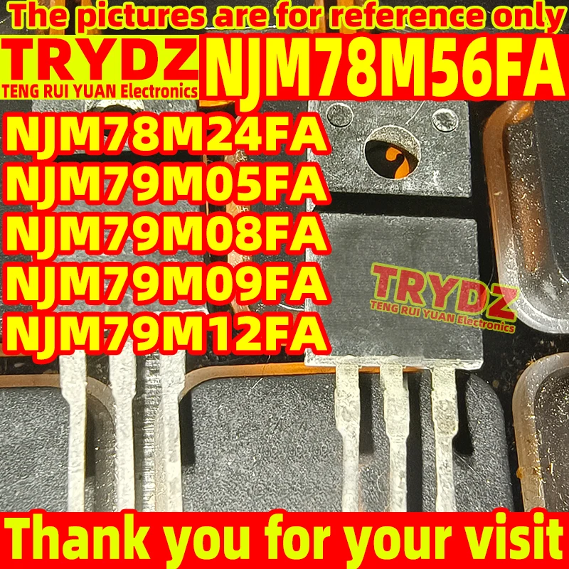3pcs NJM78M56FA NJM78M24FA NJM79M05FA NJM79M08FA NJM79M09FA NJM79M12FA TO-220F 78M56