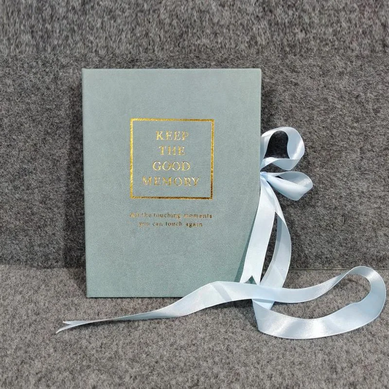 Customized.-Inch 4 Dark Blue Card Folding Four Fold Organ Album Photo Frame Set Custom