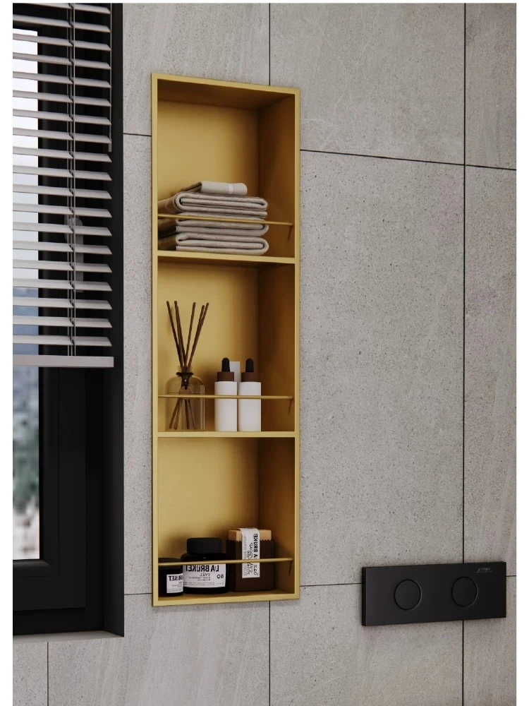 Bathroom washstand Wall cabinet Layered rack Embedded custom toilet Multi-layer kitchen Multifunctional rack