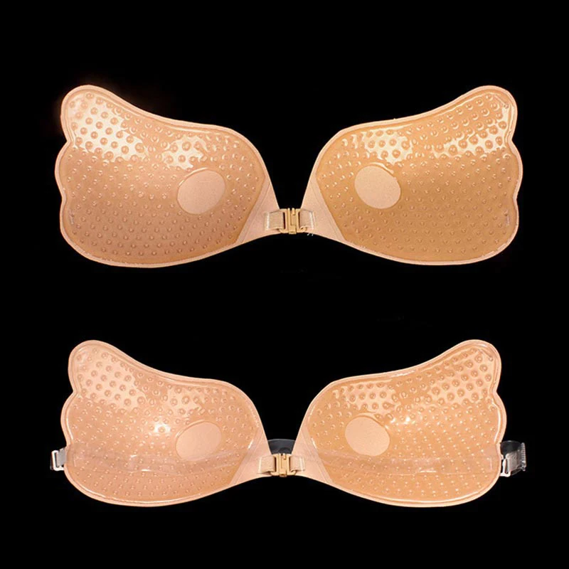 Sexy Push Up Silicone Bras Women Invisible Strap Backless Solid Bralette Ladies Seamless Bras Self-Adhesive Removable Bra