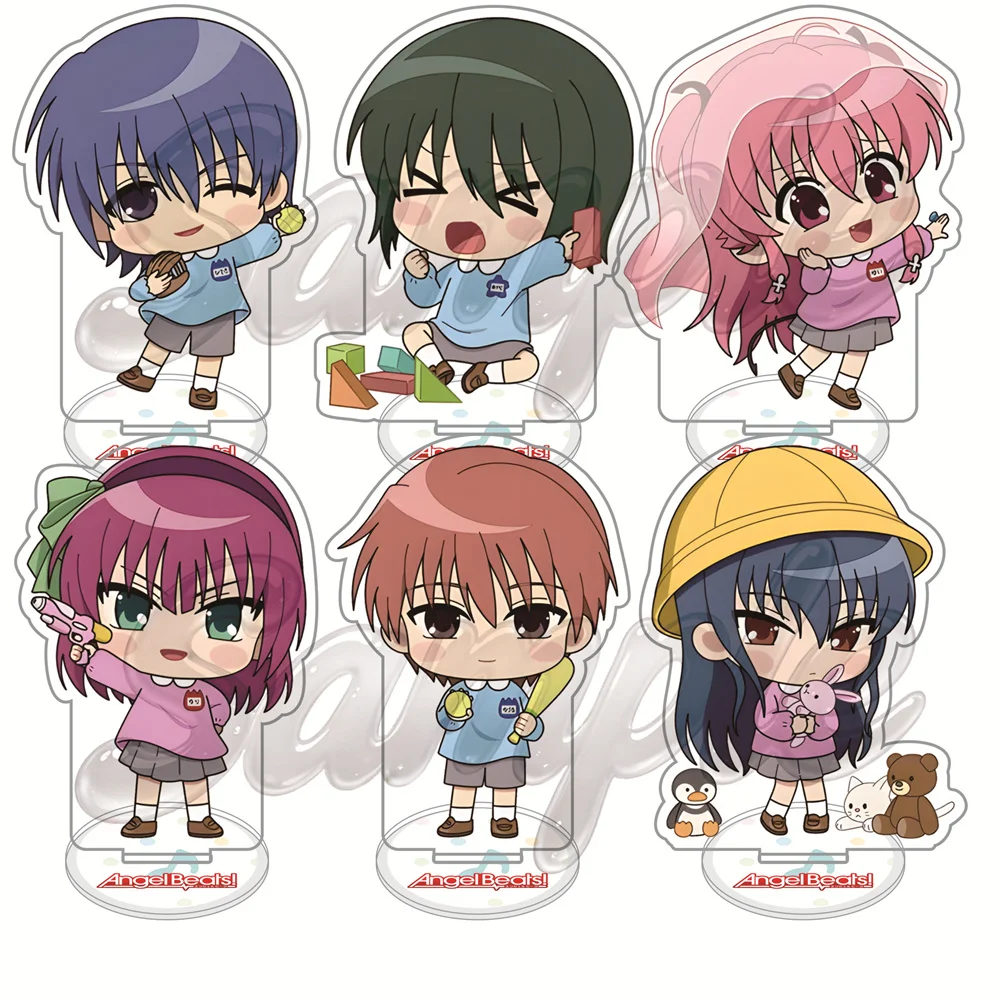 Anime Angel Beats! 10cm Acrylic Stand/Keychain Tabletop Decorations Accessories Decor Gifts Exquisite Products