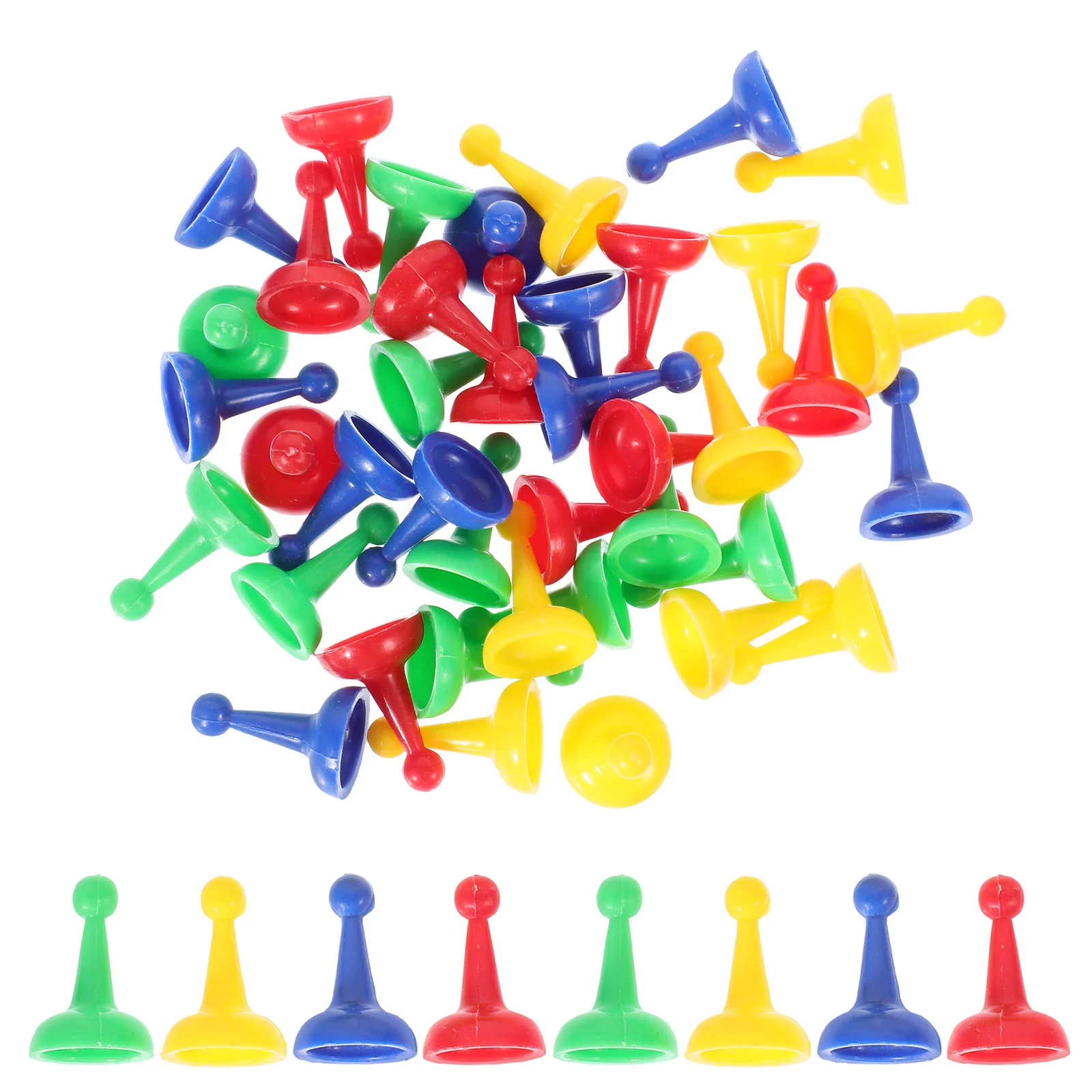 40 Pcs Accessories Game Pieces Child Toy Board Tokens Plastic Chess Replacement