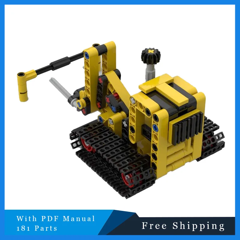 

181 PCS Construction Vehicle Series Creative Yellow Forklift Building Block Children Puzzle DIY Assembly Model Christmas Gift