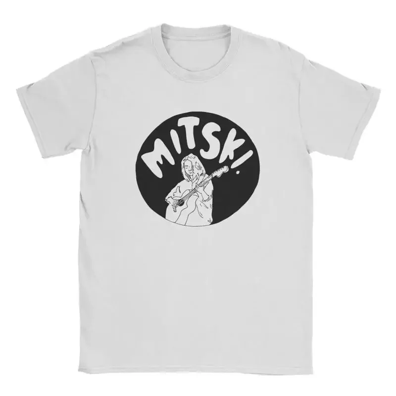 Mitski Black And White Circle T Shirt For Men Music Album Chic Harajuku Novelty