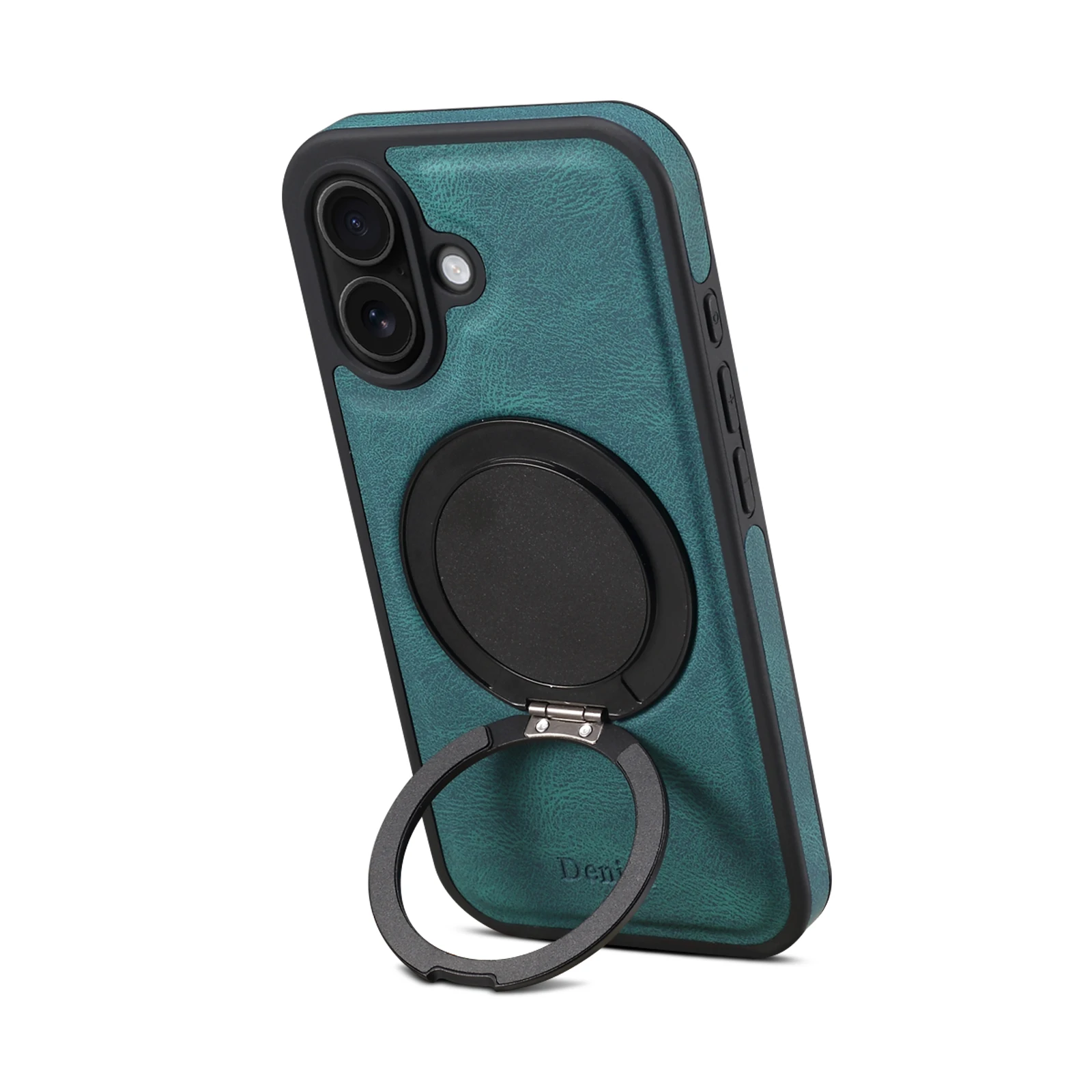Handyhülle 360 ° Drehbarer Ständer mit Kunstleder-Ringverschluss für iPhone 18 Pro Max 17 Air 16 Plus 15 14 13 12 – Detail 12