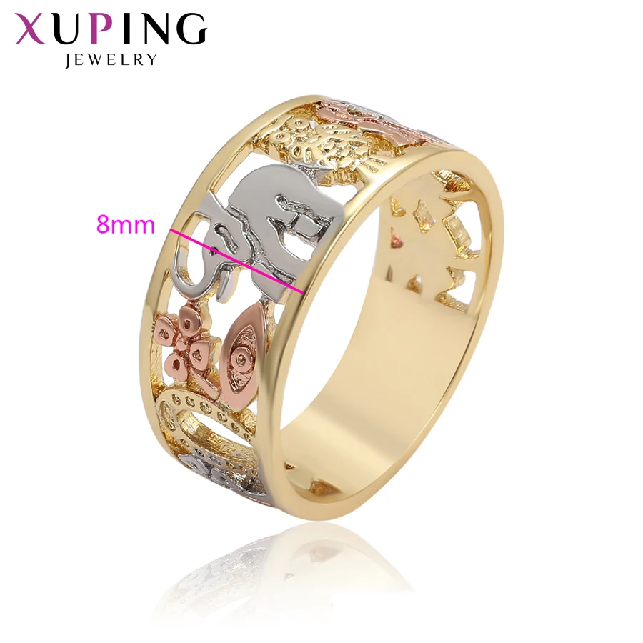 Xuping Jewelry Fashion Popular Charm Design Ring for Women with Mulicolor Gold Plated A00909231