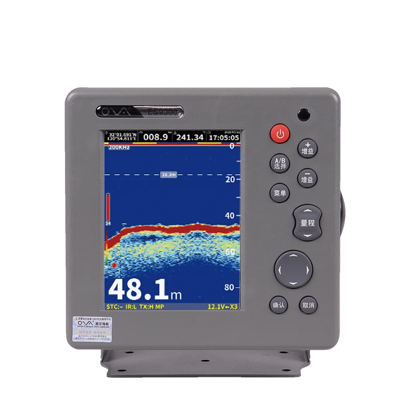 6-Inch GPS Depth Sounder Echo for Boats Marine Supplies with GPS Measurement Capability