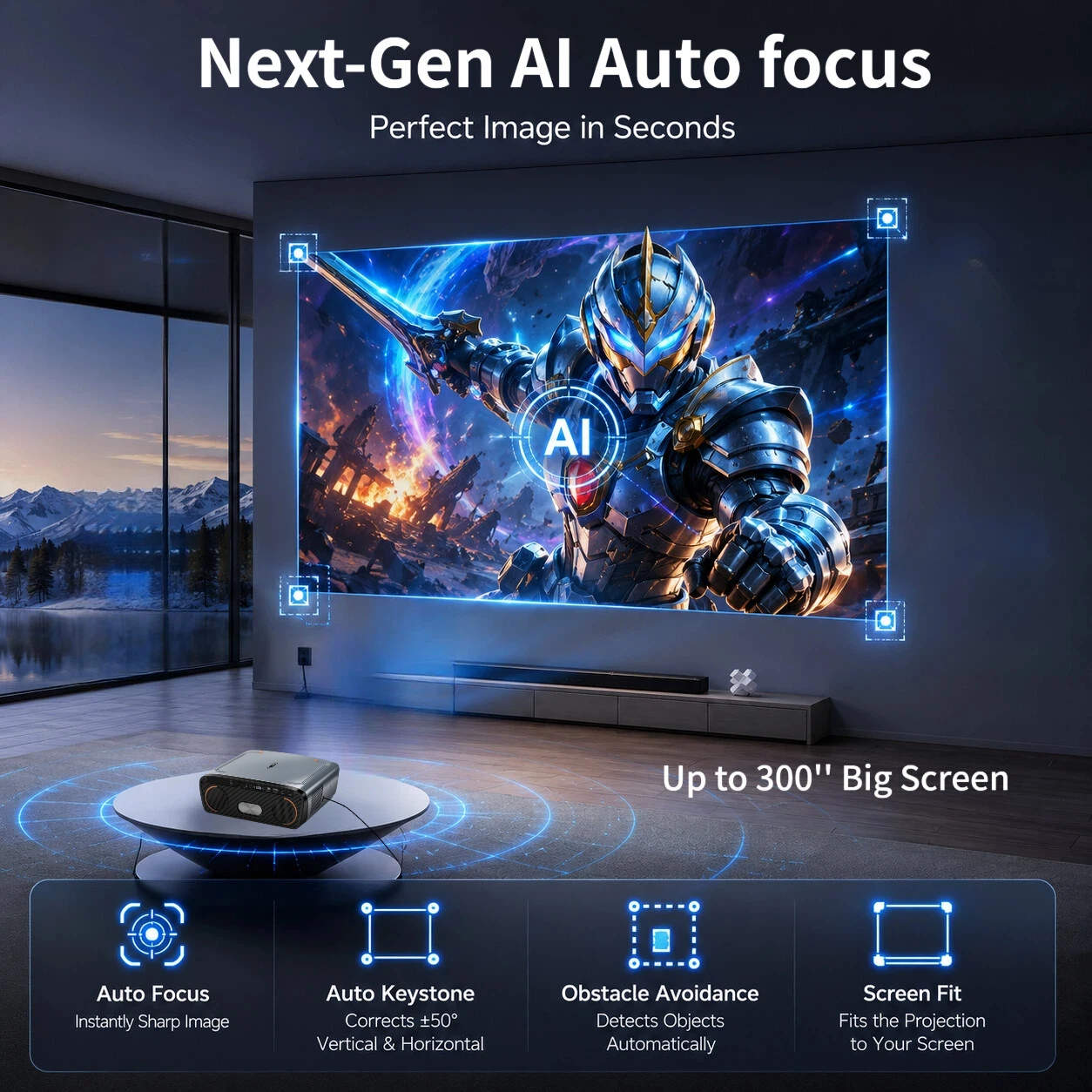 Projecteur 4K UHD 1080P natif - Home Cinema Experience avis et prix