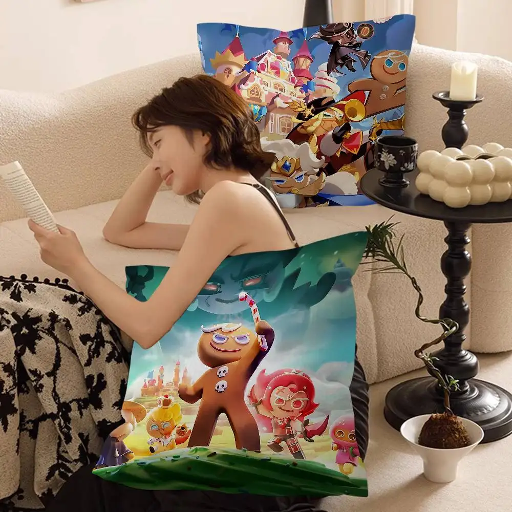 Anime Cookie Run K-Kingdom Lucky Dragon pillow cover sofa cushion cover home room decoration children gift