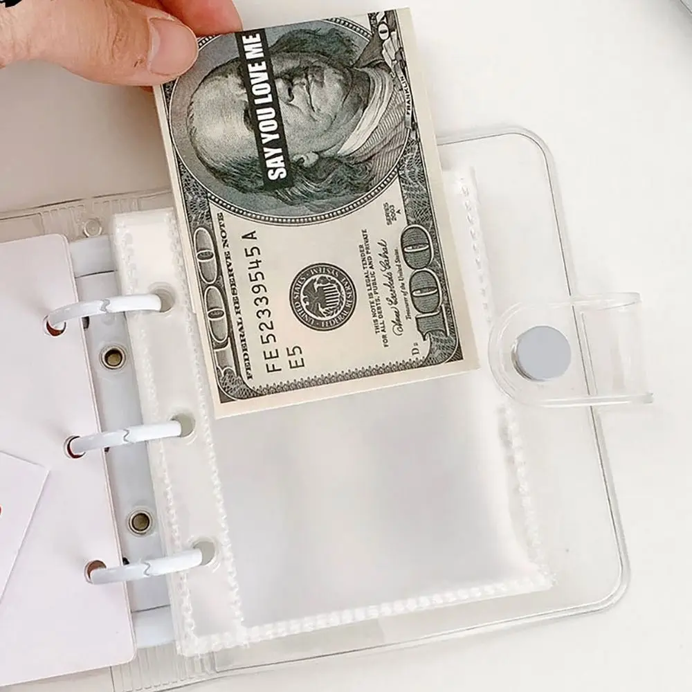 Mini Binder Savings Challenge Money Saving Loose-Leaf Book Reusable Budget Binder With Cash Envelopes Money Organizer