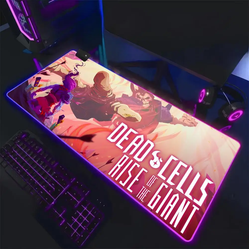 Dead Cells Mouse Pad RGB,Gaming Mat Led Mousepad，Extended,Large RGB Mat,SoftPad,DeskMat,Glowing Pad