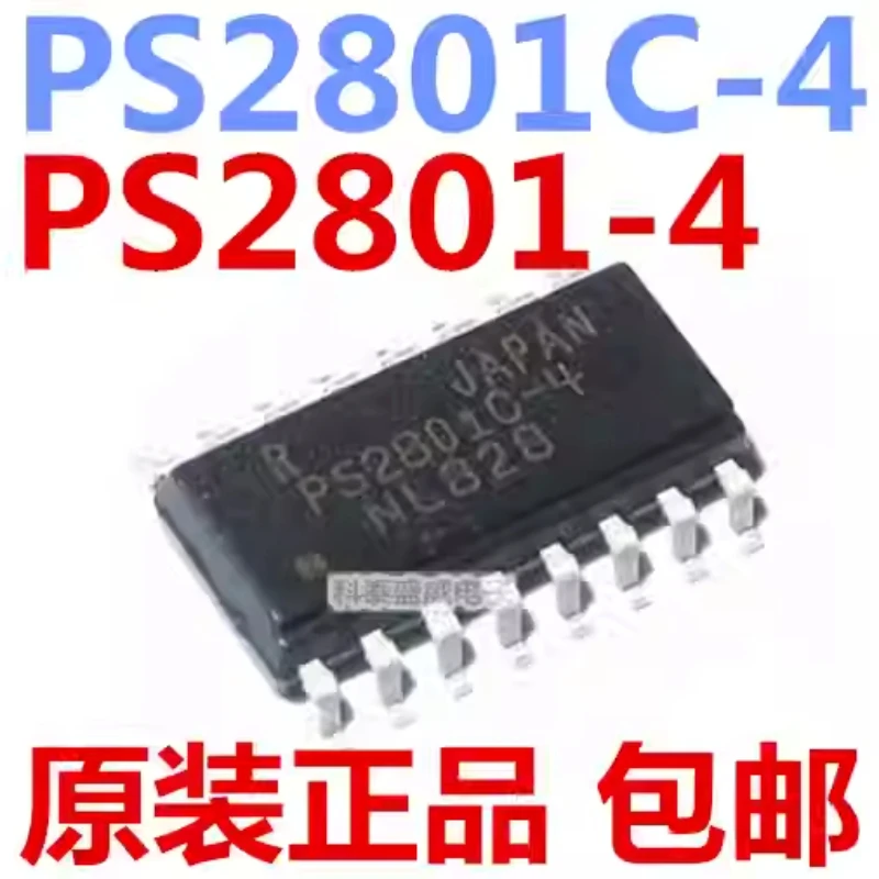 Brand new original PS2801-4 PS2801C-4 PS2801-4-F3-A optocoupler SOP-16