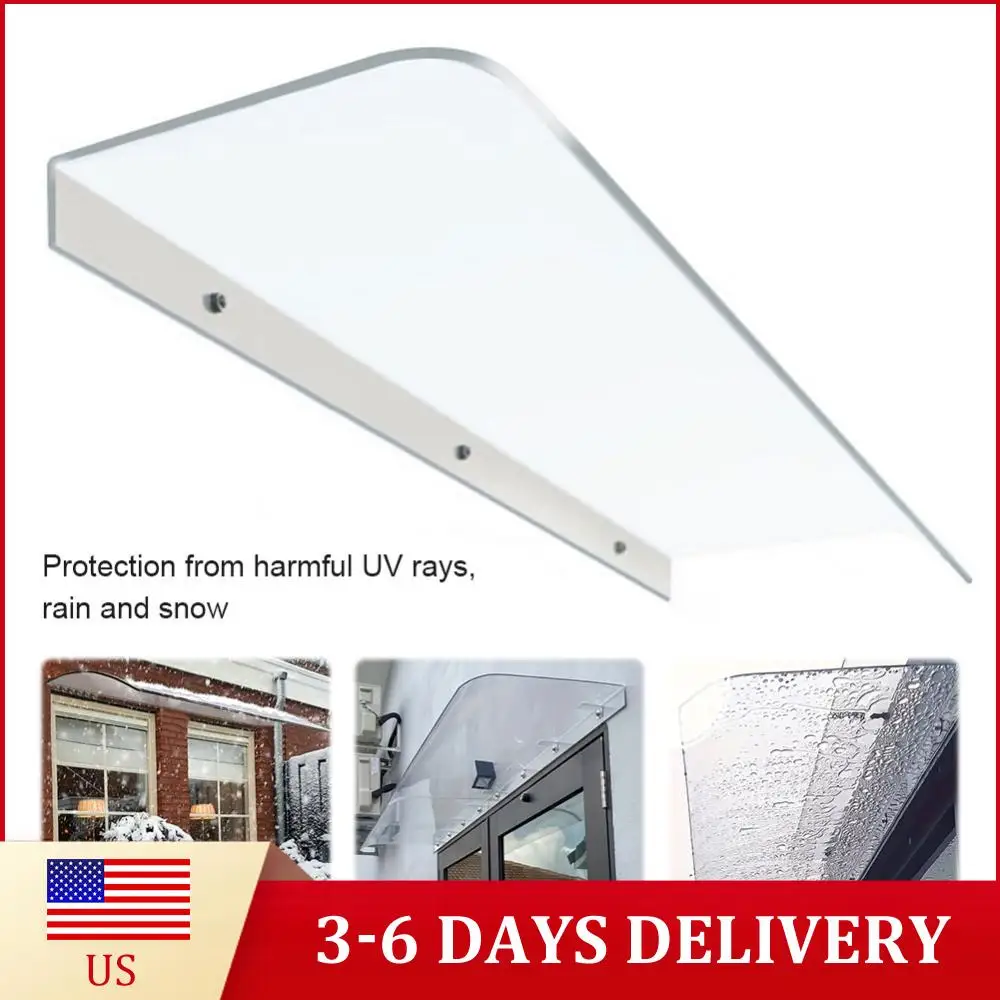 

Навес для окон и дверей без кронштейнов, защитный козырек для окон и дверей, навес-козырек для входной двери/веранды/патио/крыши