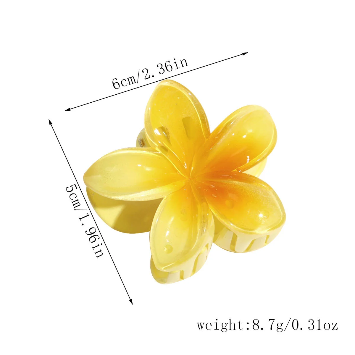 1pc Temperament Creative Flower Clip Cute Hair Clip Shark Clip Hairpin Personalised Hair Grip Head Accessories