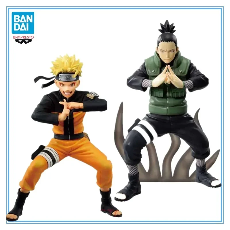 In Stock Banpresto Naruto: Shippuden Vibration Stars Anime Figure Nara Shikamaru Uzumaki Naruto Action Model Toys Christmas Gift