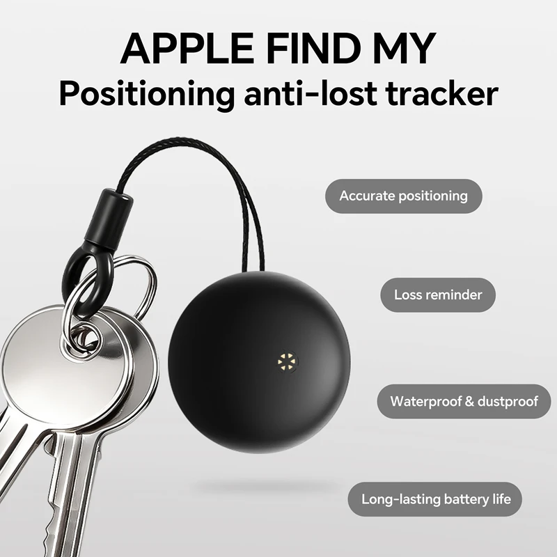 GPS Tracker Smart Bluetooth Tracker Tag Works with IOS Find My APP Tracking Locator Device Anti-lost Item Finder for Keys Bag
