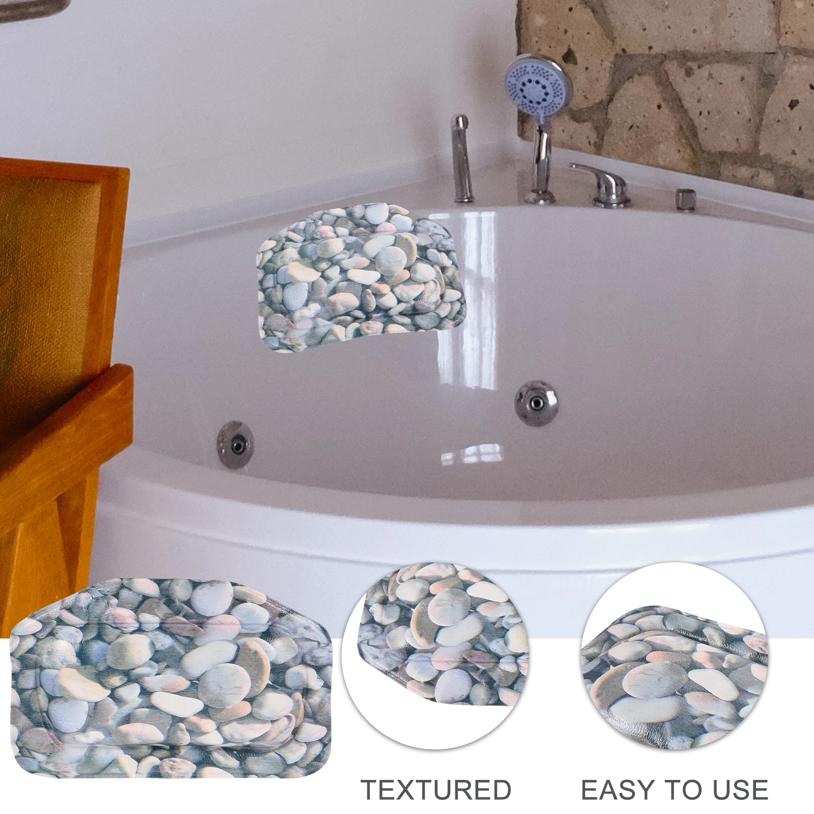 

For Soaking Tub Bath Head Rest Support Bath Tub Pillow Headrest Relaxation Pillow Bathroom Headrest Pad