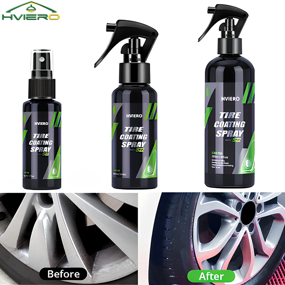 

Блеск для шин HVIERO S22, спрей для покрытия шин, гидрофобный герметик, воск для колес автомобиля, авто, повторный черный блеск, химический наполнитель, удаление ржавчины