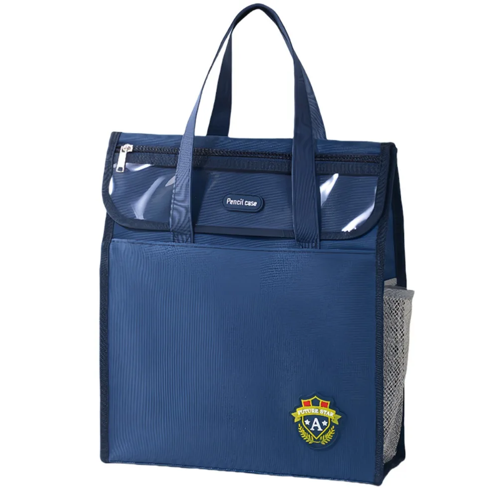 Lekkie torby z tkaniny Oxford, pojemne torby płócienne w jednolitym kolorze, torby wielokrotnego użytku na artykuły szkolne, torby na ramię dla uczniów na książki.